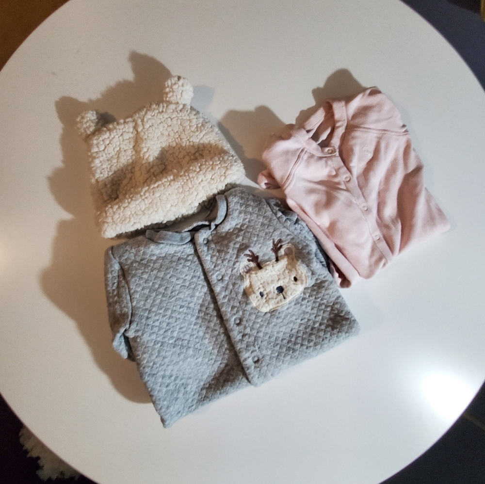 Baby Cotton footies 1+1